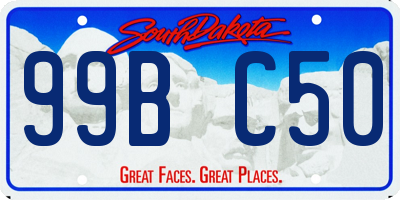 SD license plate 99BC50