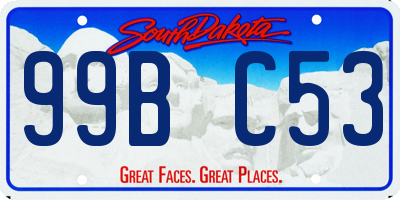 SD license plate 99BC53