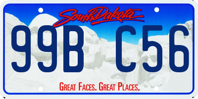SD license plate 99BC56