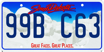 SD license plate 99BC63