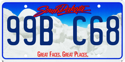 SD license plate 99BC68