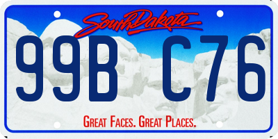 SD license plate 99BC76