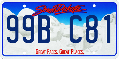 SD license plate 99BC81