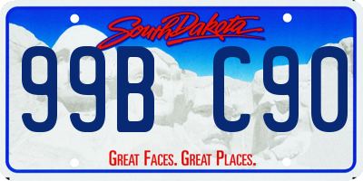 SD license plate 99BC90