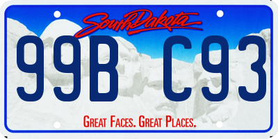 SD license plate 99BC93