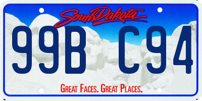 SD license plate 99BC94
