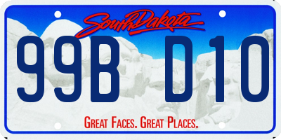 SD license plate 99BD10
