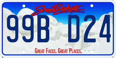 SD license plate 99BD24