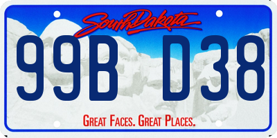 SD license plate 99BD38