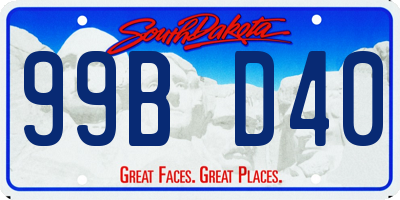SD license plate 99BD40