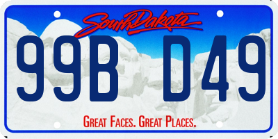 SD license plate 99BD49