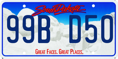 SD license plate 99BD50