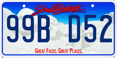SD license plate 99BD52