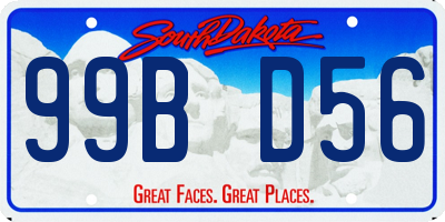 SD license plate 99BD56