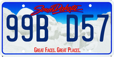 SD license plate 99BD57