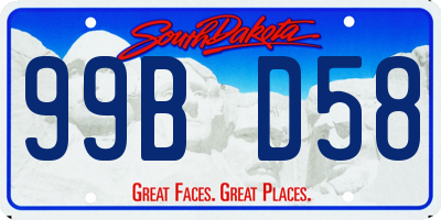SD license plate 99BD58