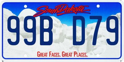 SD license plate 99BD79