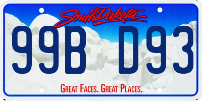 SD license plate 99BD93