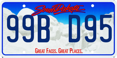 SD license plate 99BD95