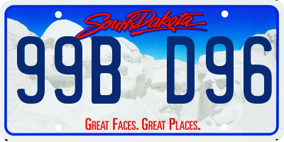 SD license plate 99BD96