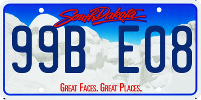 SD license plate 99BE08