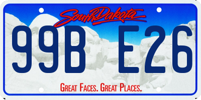 SD license plate 99BE26