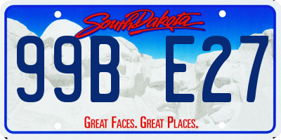 SD license plate 99BE27