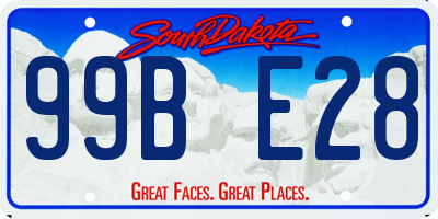 SD license plate 99BE28