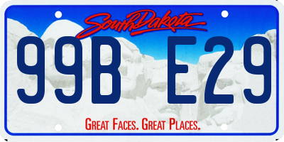 SD license plate 99BE29
