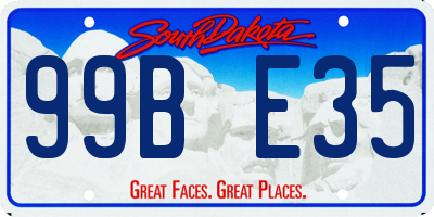 SD license plate 99BE35