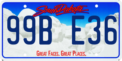 SD license plate 99BE36