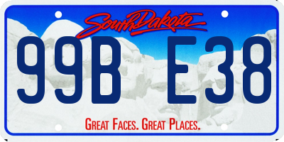 SD license plate 99BE38