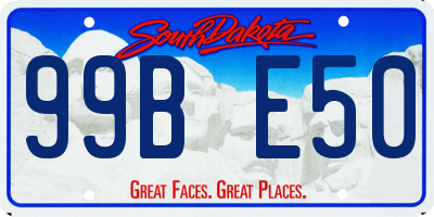 SD license plate 99BE50