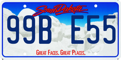 SD license plate 99BE55