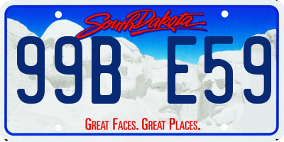 SD license plate 99BE59