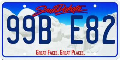 SD license plate 99BE82