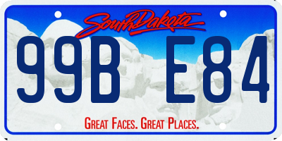 SD license plate 99BE84