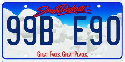 SD license plate 99BE90