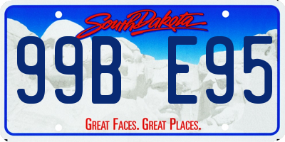 SD license plate 99BE95