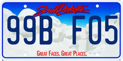 SD license plate 99BF05