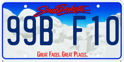 SD license plate 99BF10
