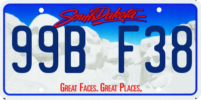 SD license plate 99BF38