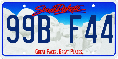 SD license plate 99BF44