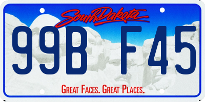 SD license plate 99BF45