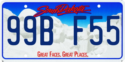 SD license plate 99BF55