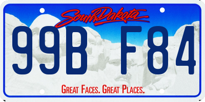 SD license plate 99BF84