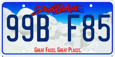 SD license plate 99BF85