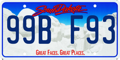 SD license plate 99BF93