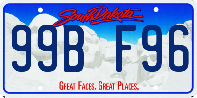 SD license plate 99BF96