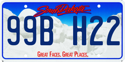 SD license plate 99BH22